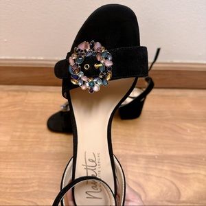 Nanette lepore crystal ring sandals, brand new